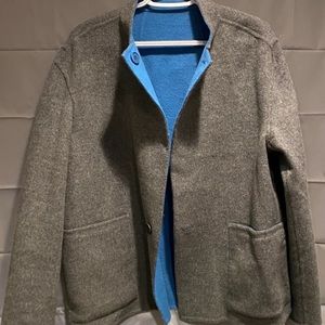 Theory reversible double face wool coat